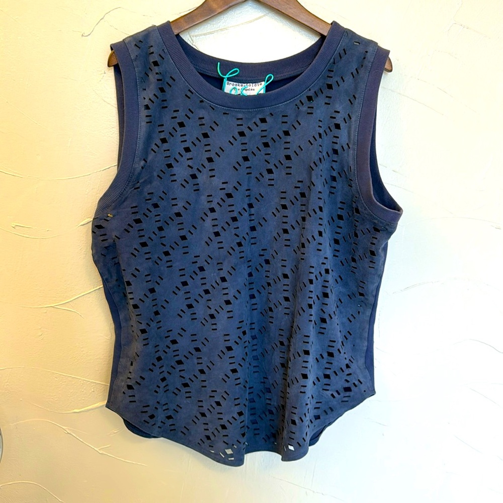 brooke & goldie suede cut out tank top